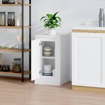 vidaXL Buffet blanc 37 5x35 5x67 5 cm bois d'ingénierie