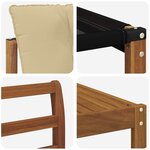 vidaXL Ensemble de canapés d'extérieur 11 Pièces Naturel et Beige