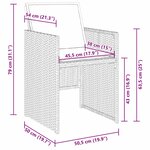 vidaXL Ensemble de jardin 5 pièces avec coussins beige en poly rotin
