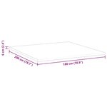 vidaXL Coussins de Matelas Blanc 180 x 200 cm