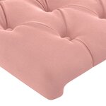 vidaXL Cadre de lit avec tête de lit Rose 140x200 cm Velours