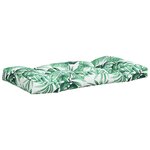 vidaXL Coussins de palette lot de 3 motif de feuilles tissu
