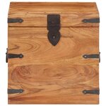 vidaXL Coffre 40x40x40 cm bois d'acacia solide