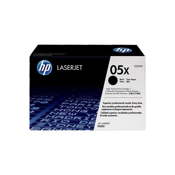 Cartouche originale ce505x pour laserjet p2055 6500 pages noir hp