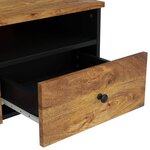 vidaXL Table basse 80x54x40 cm Bois de manguier solide et d'ingénierie