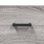 vidaXL Buffet haut Sonoma gris 69 5x34x180 cm Bois d'ingénierie
