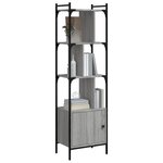 vidaXL Bibliothèque avec porte sonoma gris 44 5x30x154 5 cm