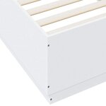 vidaXL Cadre de lit sans matelas blanc 100x200 cm