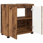 vidaXL Armoire de lavabo de salle de bain Bois Ancien 60 x 30 x 60 cm
