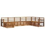 vidaXL Ensemble de canapés d'extérieur 8 pc Naturel