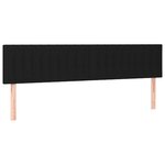 vidaXL Tête de lit à LED Noir 180x5x78/88 cm Tissu
