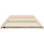 vidaXL Cadre de lit surélevé Marron 90 x 190 cm Bois massif en pin