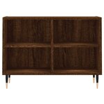 vidaXL Meuble TV chêne marron 69 5 x 30 x 50 cm bois d'ingénierie