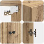 vidaXL Ensemble de Meubles 2 Pièces 66 x 34 5 x 90 cm Bois d'ingénierie