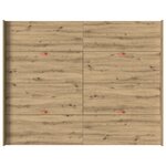 vidaXL Cadre de lit avec rangement chêne artisanal 160 x 200 cm