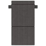vidaXL Canapé-lit pliable Gris foncé 100 x 80 x 60 cm Tissu
