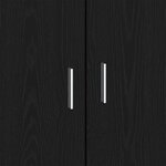 Buffet vidaXL Chêne Noir 92x35x75 cm Bois Stratifié