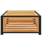 vidaXL Table de jardin 68x68x30 cm bois massif d'acacia