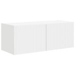 vidaXL Meuble TV mural Blanc 60 x 31 x 29.5 cm Bois d'ingénierie
