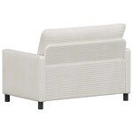 vidaXL Canapé Crème 126 x 81 x 87 5 cm Polyester