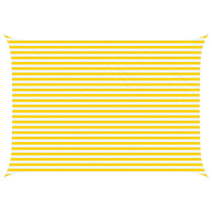 vidaXL Voile d'ombre Jaune et blanc 5 × 3 5 m 100   polyester Oxford