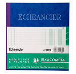 Piqûre 21x19cm échéancier tracé journal 80 pages EXACOMPTA