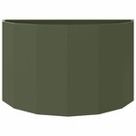 vidaXL Jardinière Vert olive 90 x 45 x 50 cm Acier