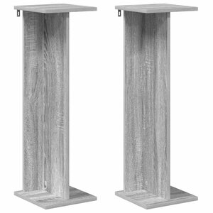 vidaXL Support de Plante 2 pièces Sonoma gris 25 x 25 5 x 80 5 cm
