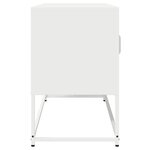 vidaXL Meuble TV blanc 100 5x39x60 5 cm acier laminé à froid