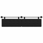 vidaXL Tête de lit suspendue Noir Simili cuir