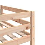 vidaXL Lit superposé triple 90x190 cm bois de pin massif