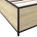 vidaXL Cadre de lit sans matelas chêne sonoma 140x200 cm