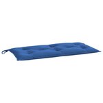 vidaXL Coussin de banc de jardin bleu 110x50x7 cm tissu oxford