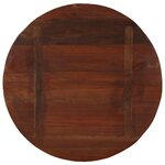 vidaXL Dessus de table Ø 90x3 8 cm rond bois massif de récupération