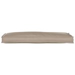 vidaXL Coussin pour banc de palette Taupe 110 x 40 x 8 cm Tissu Oxford