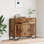 vidaXL Bahut en vieux bois chêne 97x32 5x74 5 cm Bois reconstitué