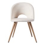 Lot de 2 chaises de salle à manger salon design moderne cuisine 77 x 50 x 55 cm beige 03_0009626