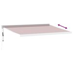 vidaXL Auvent rétractable automatique bordeaux 450x300 cm