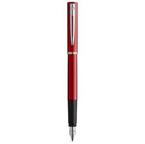 Waterman  graduate allure stylo plume   laque rouge satinée  plume fine  cartouche encre bleu  coffret cadeau