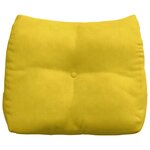 vidaXL Coussin de Dos Jaune 60 x 24 x 50 cm Velours