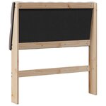 vidaXL Tête de lit capitonnée Taupe 90 cm Pin massif