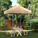 vidaXL Tente de fête 200 x 200 x 306 cm Beige Tissu Oxford