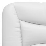 vidaXL Cadre de lit sans matelas Hvar blanc et noir 100x200 cm similicuir