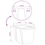 vidaXL Caisses à fleurs pour palettes Euro 12 pc Gris Polypropylène
