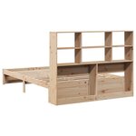 vidaXL Lit bibliothèque sans matelas 150x200 cm bois massif de pin