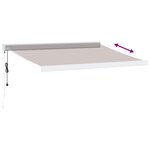 vidaXL Auvent rétractable automatique marron 350x250 cm