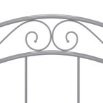 vidaXL Cadre de lit sans matelas gris métal 90x200 cm