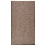 vidaXL Tapis à tissage plat d'extérieur 80x150 cm Marron