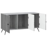vidaXL Meuble TV Sonoma gris 99 x 34 5 x 50 cm Bois d'ingénierie