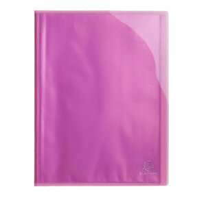 Porte vues Iderama Polypro lisse 60 vues rose EXACOMPTA